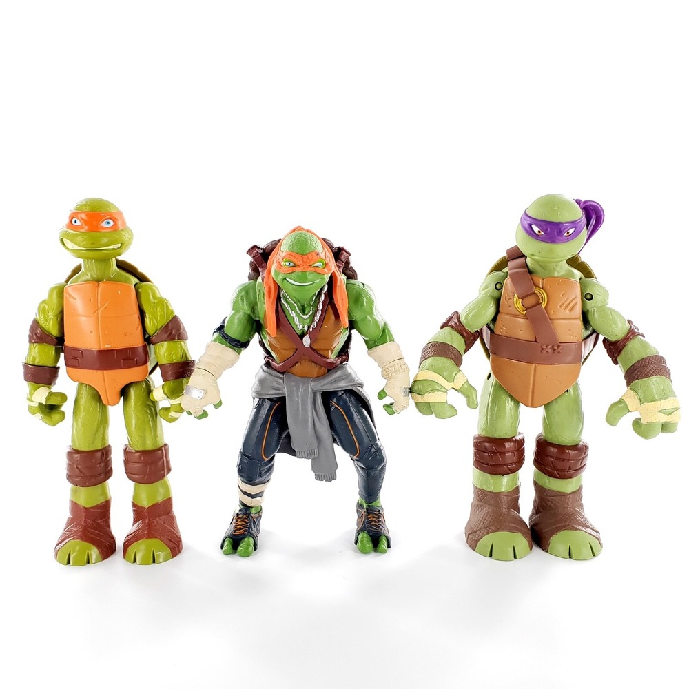 Teenage Mutant Ninja Turtles TMNT 11" Action Figures Lot Of 3 Viacom Playmates
